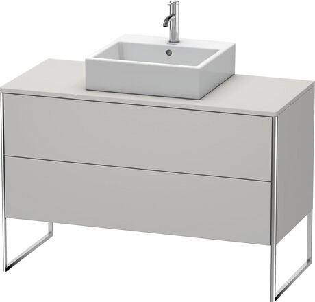 Console vanity unit floorstanding, XS492200707 Concrete grey Matt, Decor