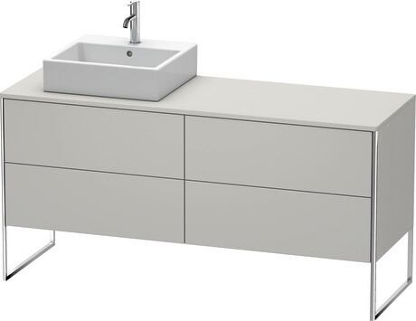Console vanity unit floorstanding, XS4924L0707 Concrete grey Matt, Decor