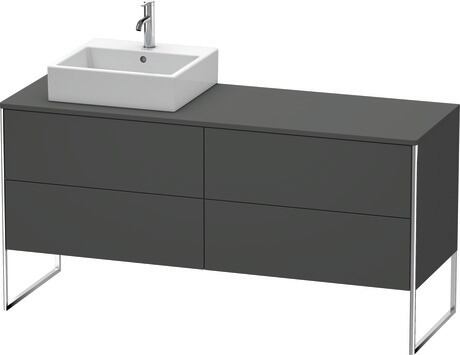 Console vanity unit floorstanding, XS4924L4949 Graphite Matt, Decor