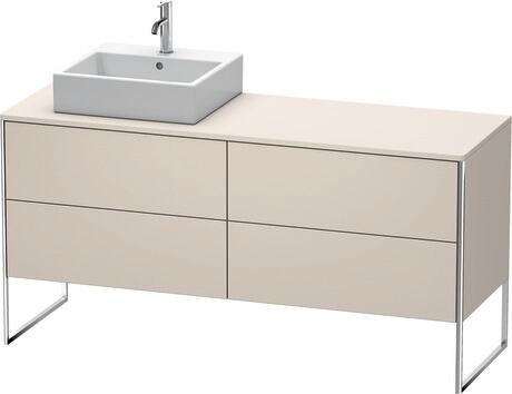 Console wastafelonderbouw staand, XS4924L9191 Taupe Mat, Decor