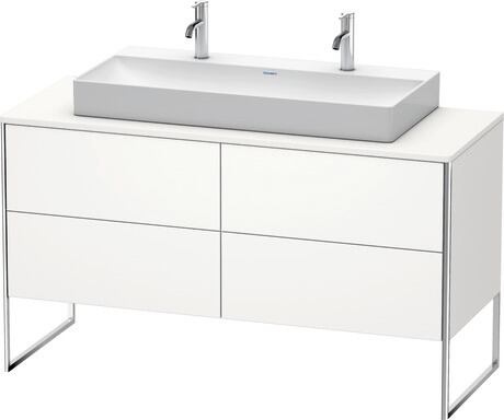 Console vanity unit floorstanding, XS4925M3636 White Satin Matt, Lacquer