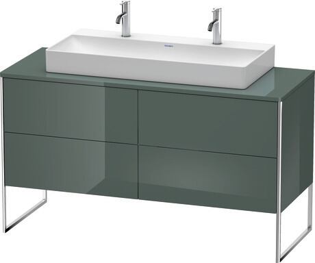Console vanity unit floorstanding, XS4925M3838 Dolomite Gray High Gloss, Lacquer