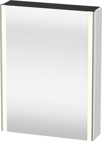 Mirror cabinet, XS7111L36360000 White, Hinge position: Left, Body material: Highly compressed MDF panel, Socket: Integrated, Number of sockets: 1, plug socket type: F