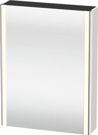 Mirror cabinet, XS7111L39390000 Nordic white, Hinge position: Left, Body material: Highly compressed MDF panel, Socket: Integrated, Number of sockets: 1, plug socket type: F