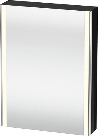 镜柜, XS7111L40408000 黑色, 铰链位置: 左, 柜身材质: 高密度 MDF 板, 插座: 一体式, 插座数量: 1, 电源插座类型: C