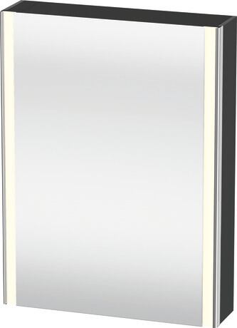 Mirror cabinet, XS7111L49490000 Graphite, Hinge position: Left, Body material: Highly compressed three-layer chipboard, Socket: Integrated, Number of sockets: 1, plug socket type: F