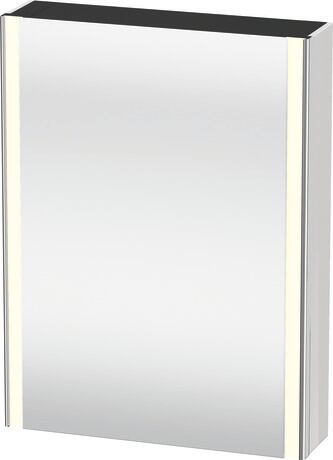 镜柜, XS7111L85858000 白色, 铰链位置: 左, 柜身材质: 高密度 MDF 板, 插座: 一体式, 插座数量: 1, 电源插座类型: C