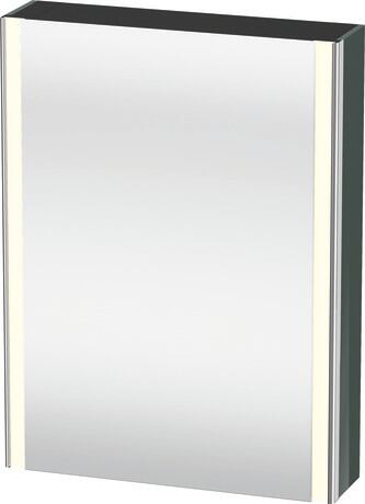 镜柜, XS7111R38388000 高光灰色, 铰链位置: 右, 柜身材质: 高密度 MDF 板, 插座: 一体式, 插座数量: 1, 电源插座类型: C