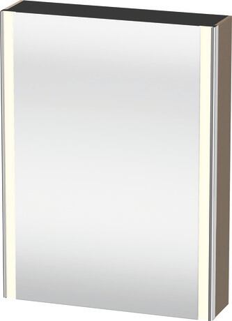 Mirror cabinet, XS7111R75750000 Linen, Hinge position: Right, Body material: Highly compressed three-layer chipboard, Socket: Integrated, Number of sockets: 1, plug socket type: F