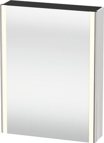 镜柜, XS7111R85858000 白色, 铰链位置: 右, 柜身材质: 高密度 MDF 板, 插座: 一体式, 插座数量: 1, 电源插座类型: C