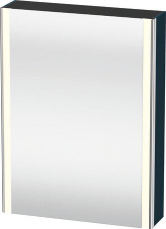 镜柜, XS7111R98988000 魅夜蓝, 铰链位置: 右, 柜身材质: 高密度 MDF 板, 插座: 一体式, 插座数量: 1, 电源插座类型: C