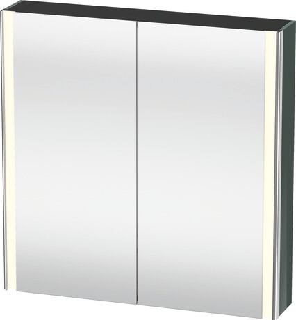 Mirror cabinet, XS7112038380000 Dolomite Gray, Body material: Highly compressed MDF panel, Socket: Integrated, Number of sockets: 1, plug socket type: F
