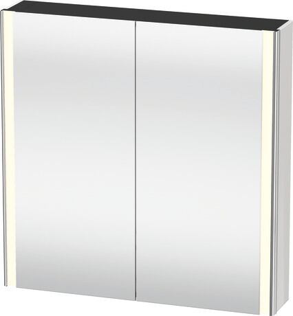 Zrcadlová skříňka, XS7112085850000 Bílá, Materiál korpusu: Deska MDF s vysokou hustotou, Elektrická zásuvka: Integrováno, Počet el. zásuvek: 1, Typ zástrčky: F