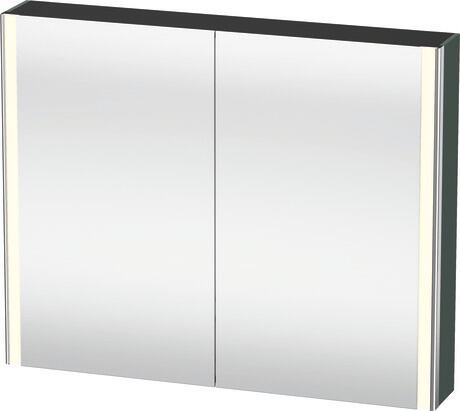 镜柜, XS7113038388000 高光灰色, 柜身材质: 高密度 MDF 板, 插座: 一体式, 插座数量: 1, 电源插座类型: C