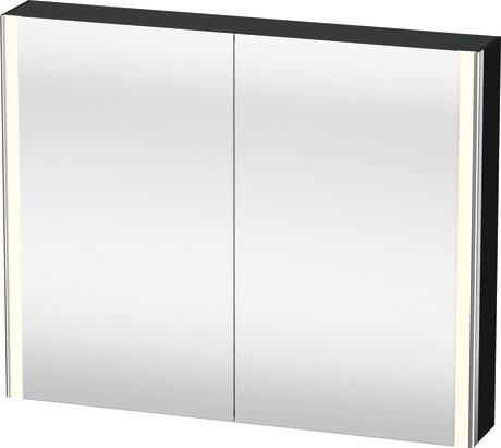 Mirror cabinet, XS7113040400000 Black, Body material: Highly compressed MDF panel, Socket: Integrated, Number of sockets: 1, plug socket type: F