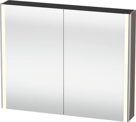Mirror cabinet, XS7113090900000 Flannel Grey, Body material: Highly compressed MDF panel, Socket: Integrated, Number of sockets: 1, plug socket type: F