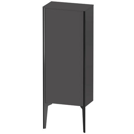 Semi-tall cabinet, XV1305RB249 Hinge position: Right, Graphite Matt, Decor, Profile colour: Black, Profile: Black