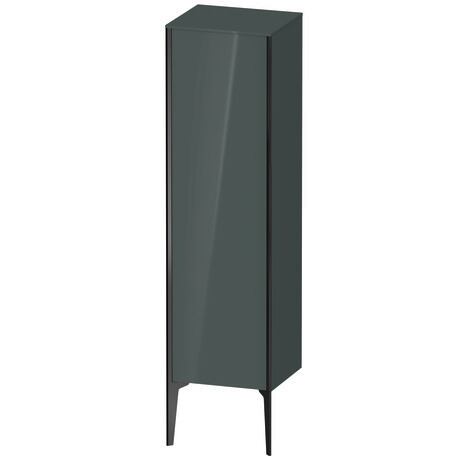 Semi-tall cabinet, XV1325LB238 Hinge position: Left, Dolomite Gray High Gloss, Lacquer, Profile colour: Black, Profile: Black