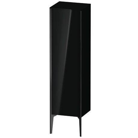 Semi-tall cabinet, XV1325LB240 Hinge position: Left, Black High Gloss, Lacquer, Profile colour: Black, Profile: Black