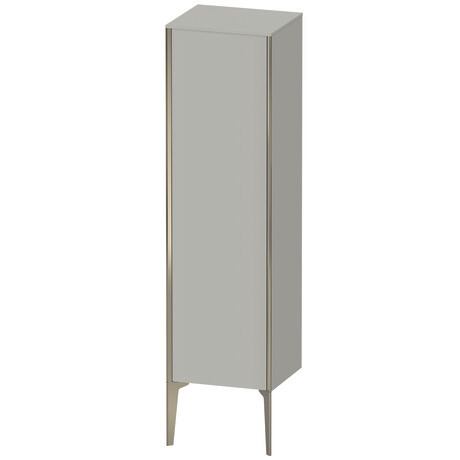 Semi-tall cabinet, XV1325RB107 Hinge position: Right, Concrete grey Matt, Decor, Profile colour: Champagne, Profile: Champagne