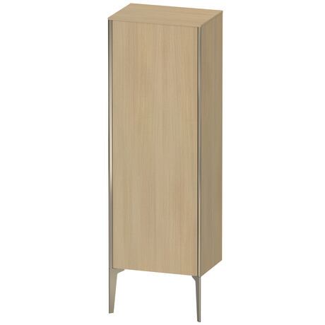Semi-tall cabinet, XV1326LB171 Hinge position: Left, Mediterranean oak Matt, Real wood veneer, Profile colour: Champagne, Profile: Champagne