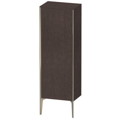 Semi-tall cabinet, XV1326LB172 Hinge position: Left, Brushed dark oak Matt, Real wood veneer, Profile colour: Champagne, Profile: Champagne