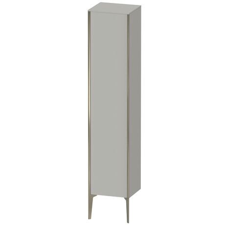 Tall cabinet, XV1335LB107 Hinge position: Left, Concrete grey Matt, Decor, Profile colour: Champagne, Profile: Champagne