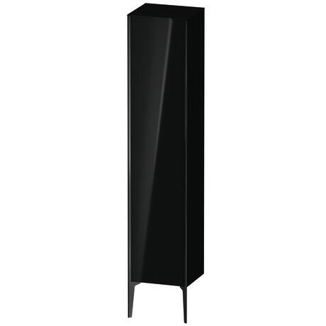 Tall cabinet, XV1335LB240 Hinge position: Left, Black High Gloss, Lacquer, Profile colour: Black, Profile: Black