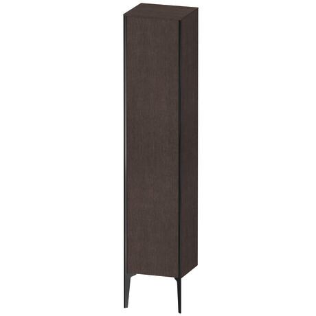 Tall cabinet, XV1335LB272 Hinge position: Left, Brushed dark oak Matt, Real wood veneer, Profile colour: Black, Profile: Black