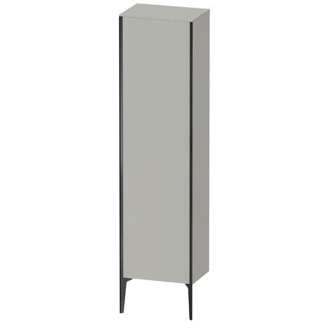 Tall cabinet, XV1336RB207 Hinge position: Right, Concrete grey Matt, Decor, Profile colour: Black, Profile: Black