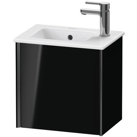 Vanity unit wall-mounted, XV4024LB240 Black High Gloss, Lacquer, Profile: Black