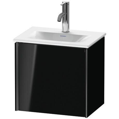Vanity unit wall-mounted, XV4030LB240 Black High Gloss, Lacquer, Profile: Black
