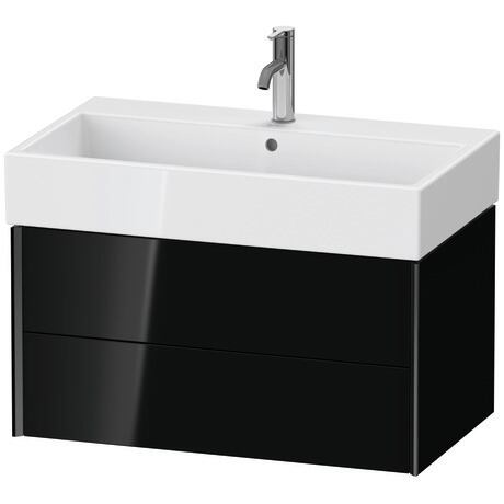 Mueble bajo lavabo suspendido, XV43360B240 Negro Brillante, Lacado, Perfil: Negro