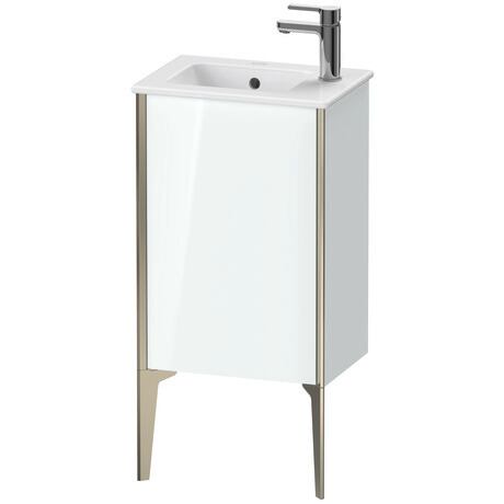 Vanity unit floorstanding, XV4480RB185 White High Gloss, Lacquer, Profile: Champagne