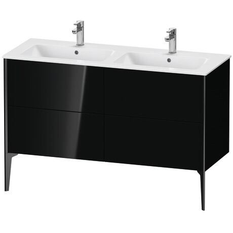 落地式浴柜, XV44850B240 黑色 高光, 清漆, 包边: 黑色