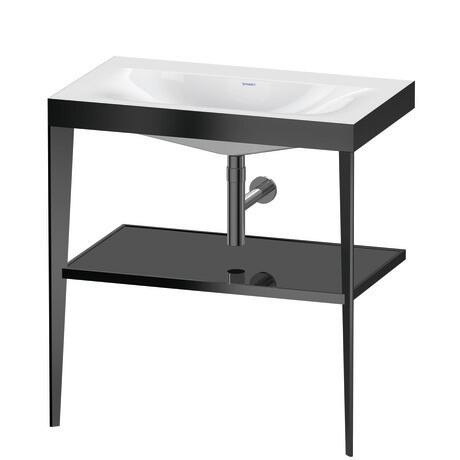 c-bonded set with metal console, XV4715NB240 Frame: Black Matt, Highly compressed three-layer chipboard