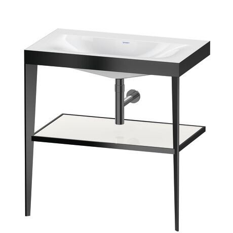 c-bonded set with metal console, XV4715NB285 Frame: Black Matt, Highly compressed three-layer chipboard