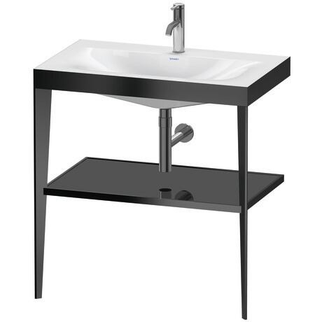 c-bonded set with metal console, XV4715OB240 Frame: Black Matt, Highly compressed three-layer chipboard