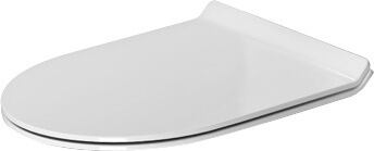 Toilet seat, 0029990000 White High Gloss, Hinge colour: Stainless steel