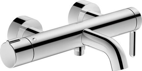 适用于明装的单把浴缸水龙头, C15230000010 镀铬, 进水管连接类型: S 形连接件, 中心距离: 150 mm ± 15 mm, 流量 (3 bar): 21.5 l/min