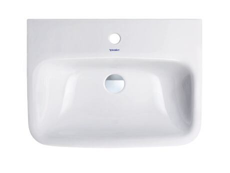 Washbasin Med, 2324600000 White High Gloss, Rectangular, Number of washing areas: 1 Middle, Number of faucet holes per wash area: 1 Middle