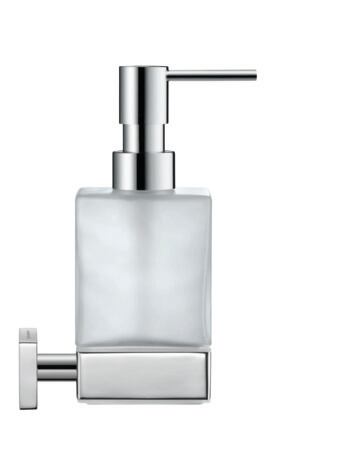 Soap dispenser, 0099541000 Glass, Brass, Accent colour: White Matt, Capacity: 0,36 l