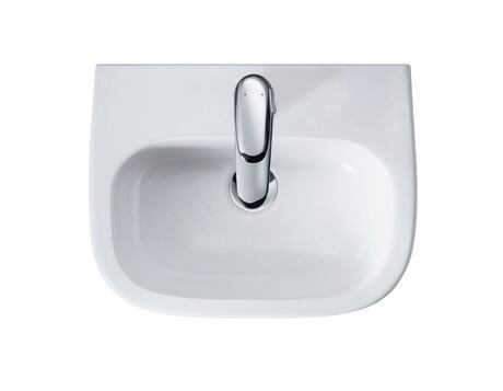 Hand basin, 07054500002 White High Gloss, Rectangular, Number of washing areas: 1 Middle, Number of faucet holes per wash area: 1 Middle, Back side glazed: No