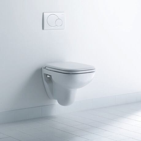Toilet seat, 0067310000 White High Gloss, Hinge colour: Stainless steel