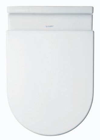 WC-Sitz, 0063810000 Form: D-shaped, Weiß Hochglanz, Farbe Scharnier: Edelstahl, Überlappend