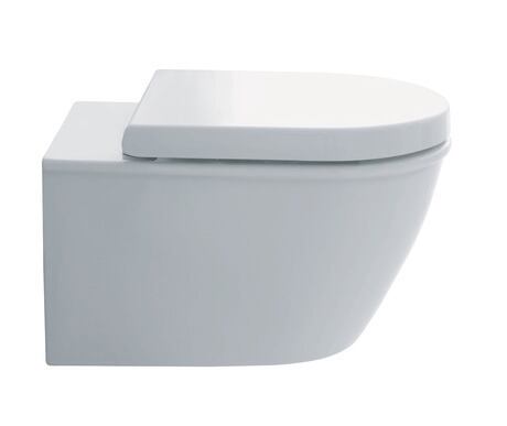 WC-Sitz, 0069810000 Form: D-shaped, Weiß Hochglanz, Farbe Scharnier: Edelstahl, Überlappend