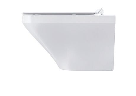 Toilet seat, 0060510000 White High Gloss, Hinge colour: Stainless steel