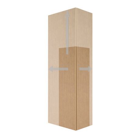 Linen Cabinet, LC1171L3030 Hinge position: Left, Natural oak Matte, Decor