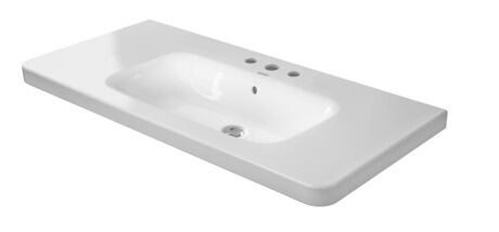 Washbasin, 2320100000 White High Gloss, Number of washing areas: 1 Middle, Number of faucet holes per wash area: 1 Middle, Overflow: Yes