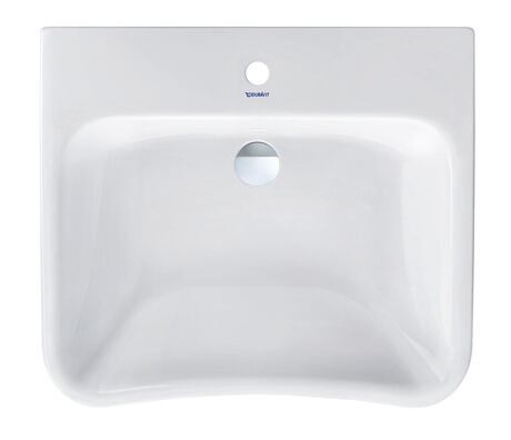 Washbasin Vital Med, 2330650000 White High Gloss, Rectangular, Number of washing areas: 1 Middle, Number of faucet holes per wash area: 1 Middle